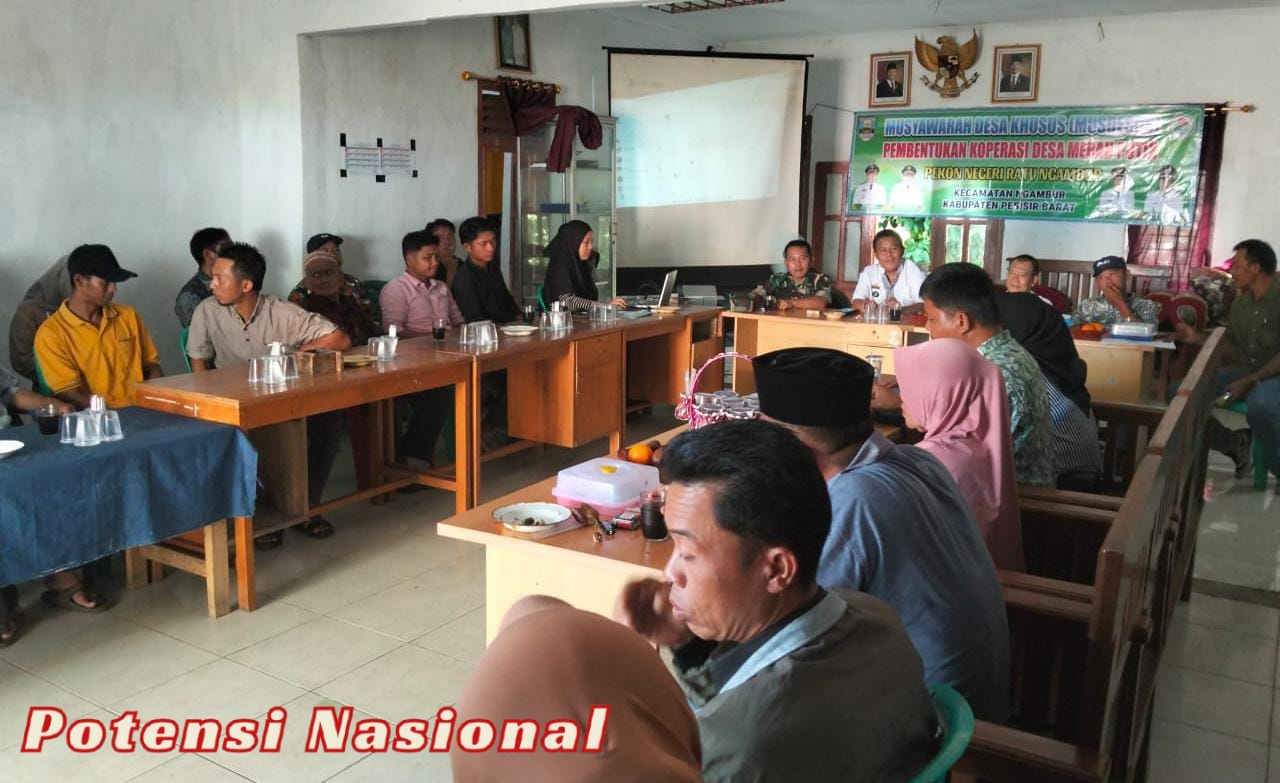 Pemdes Negeri Ratu Bentuk Koperasi Merah Putih, Dukung Arahan Presiden Prabowo soal Ketahanan Pangan