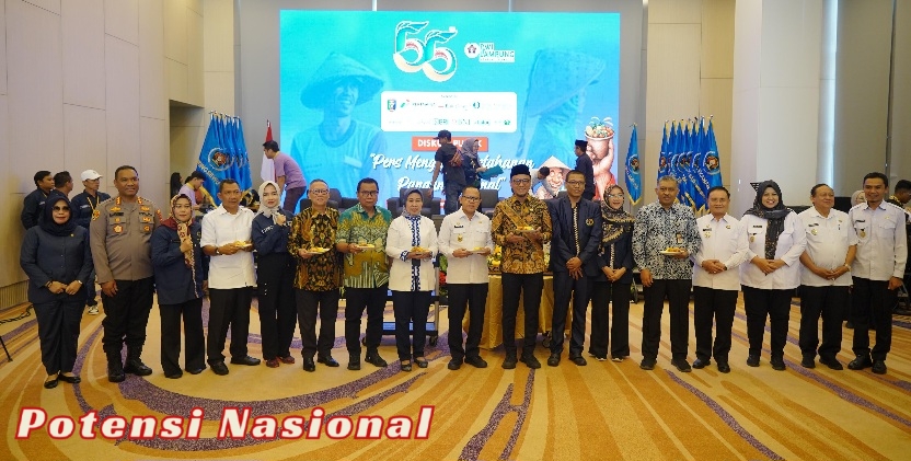 Wakil Bupati & PWI Pringsewu Hadiri Diskusi Publik HUT Ke-55 PWI Provinsi Lampung