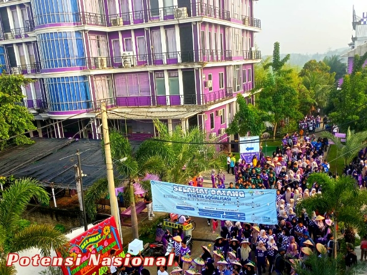 Meriahkan Milad Ke-6, Universitas Aisyah Pringsewu Lampung Gelar Jalan Sehat