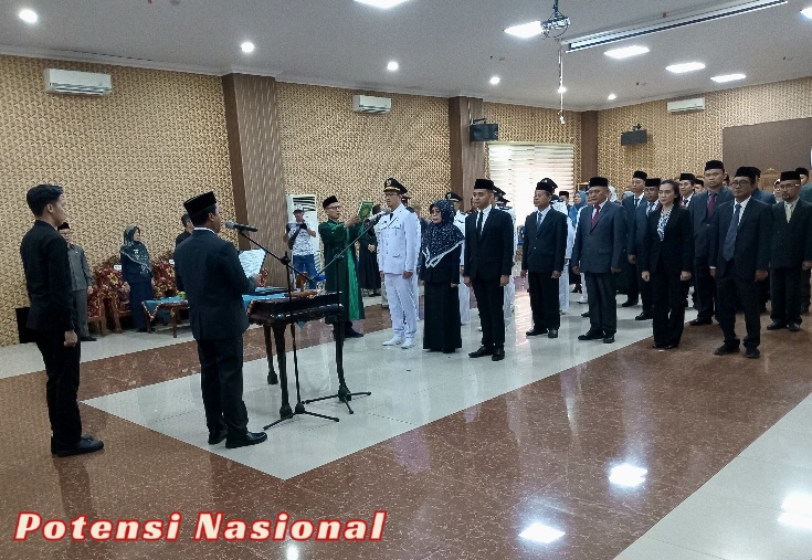 Perdana, Bupati Pringsewu Lantik 38 Pejabat Administrator dan Pengawas