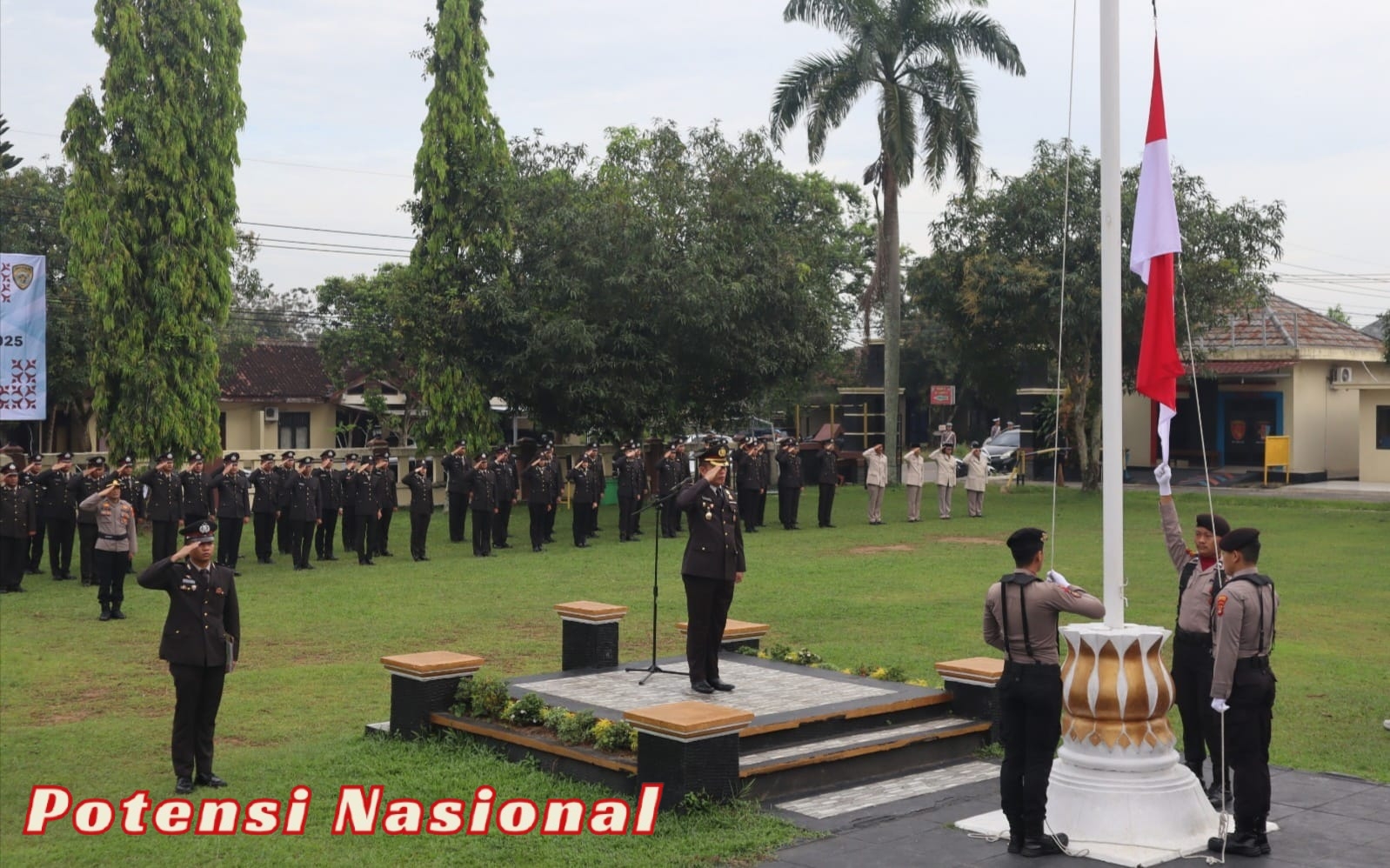 Polres Way Kanan Gelar Upacara Peringatan Hari Lahir Pancasila