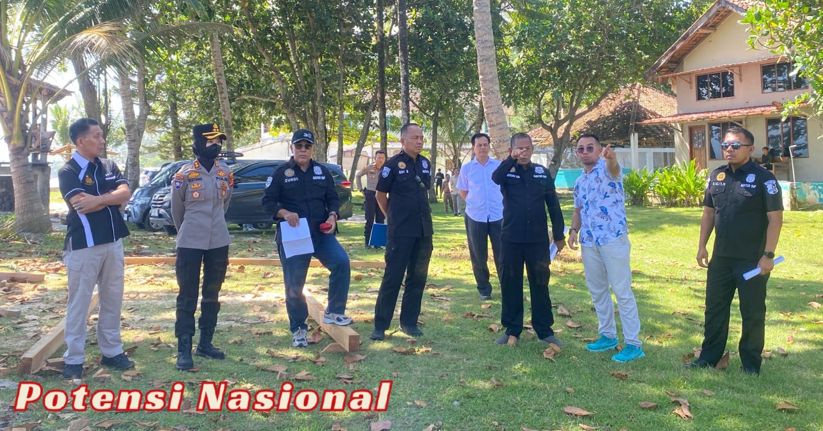 Polres Pesibar Bersama Polda Lampung Dan Mabes Polri Laksanakan Risk Assesment Jelang WSL KRUI PRO 2025