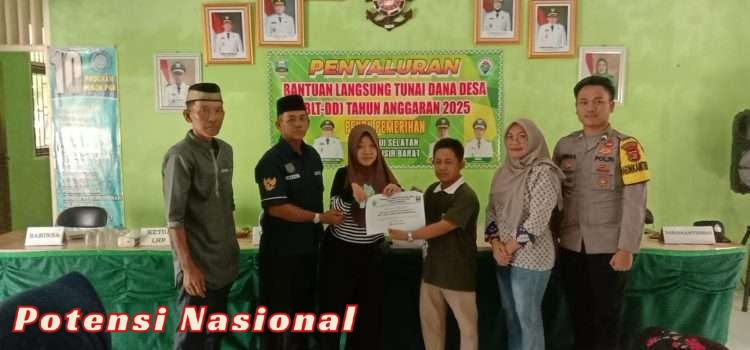 Peratin Pemerihan Salurkan BLT Dana Desa Tahap I Tahun 2025 kepada 20 KPM