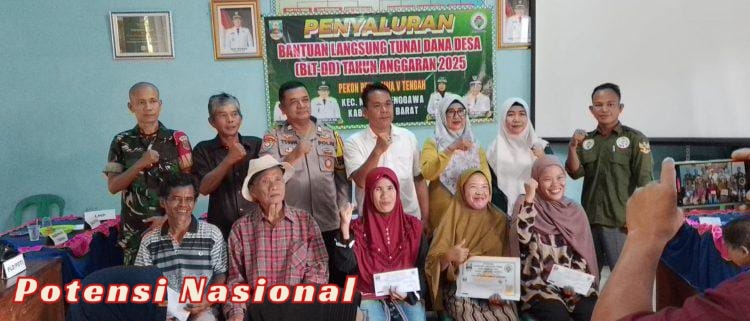 Peratin Penggawa V Tengah Salurkan BLT-DD Tahap I dan II Tahun 2025 kepada 14 KPM
