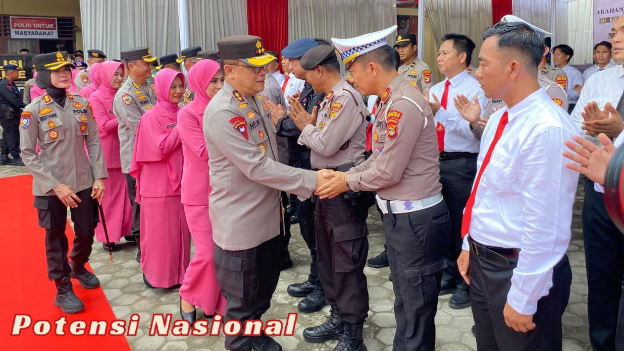 Kapolres Pesisir Barat Sambut Kunjungan Kerja Kapolda Lampung