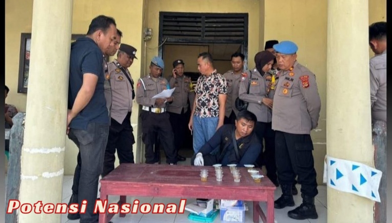 Propam Polres Way Kanan Gelar Gaktiplin, 2 Kapolsek dan Puluhan Personel Jalani Tes Urine