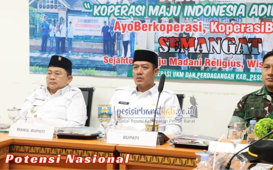 Bupati-Wakil Bupati Pesibar Ikuti Peluncuran 80.000 Koperasi Desa/Kelurahan Merah Putih