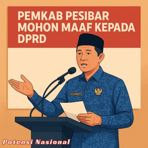 Pemkab Pesibar Resmi Sampaikan Permohonan Maaf kepada DPRD Terkait Kelalaian Undangan pada Kegiatan Peluncuran 80.000 Koperasi Merah Putih
