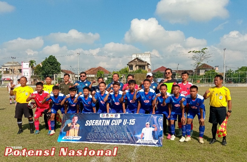Bupati Pringsewu Buka Kompetisi Sepakbola Piala Soeratin U13 dan U15