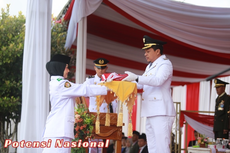 Pemkab Pringsewu Gelar Upacara Peringatan HUT Ke-80 Proklamasi Kemerdekaan RI