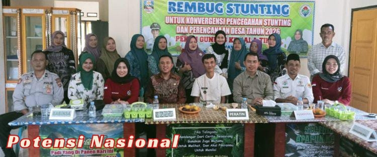 Peratin Gunung Kemala Timur Gelar Rembuk Stunting, Teguhkan Komitmen Tekan Angka Stunting