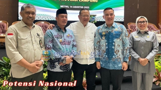 Bupati Dedi Irawan Hadiri Penandatanganan Perjanjian Kerja Sama Kajari Se-Provinsi Lampung