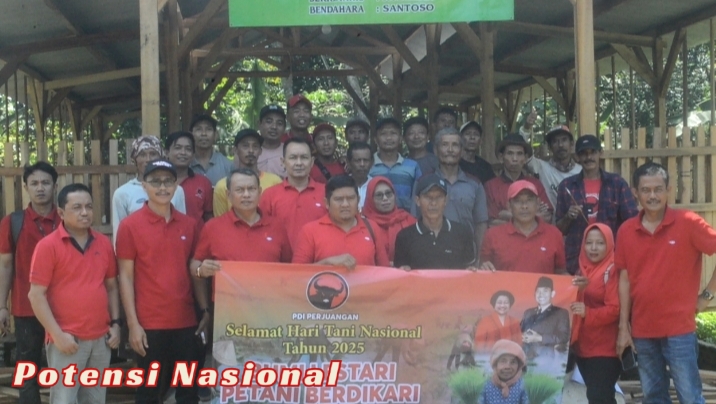 Hari Tani Nasional, DPC PDI Perjuangan Pringsewu Serap Aspirasi Petani Karang Tani