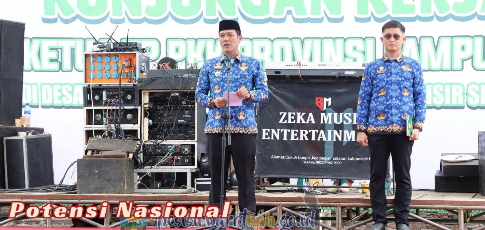 Bupati Dedi Irawan Dampingi Kunker Ketua TP-PKK Provinsi Lampung di Desa Tapis, Pekon Marang