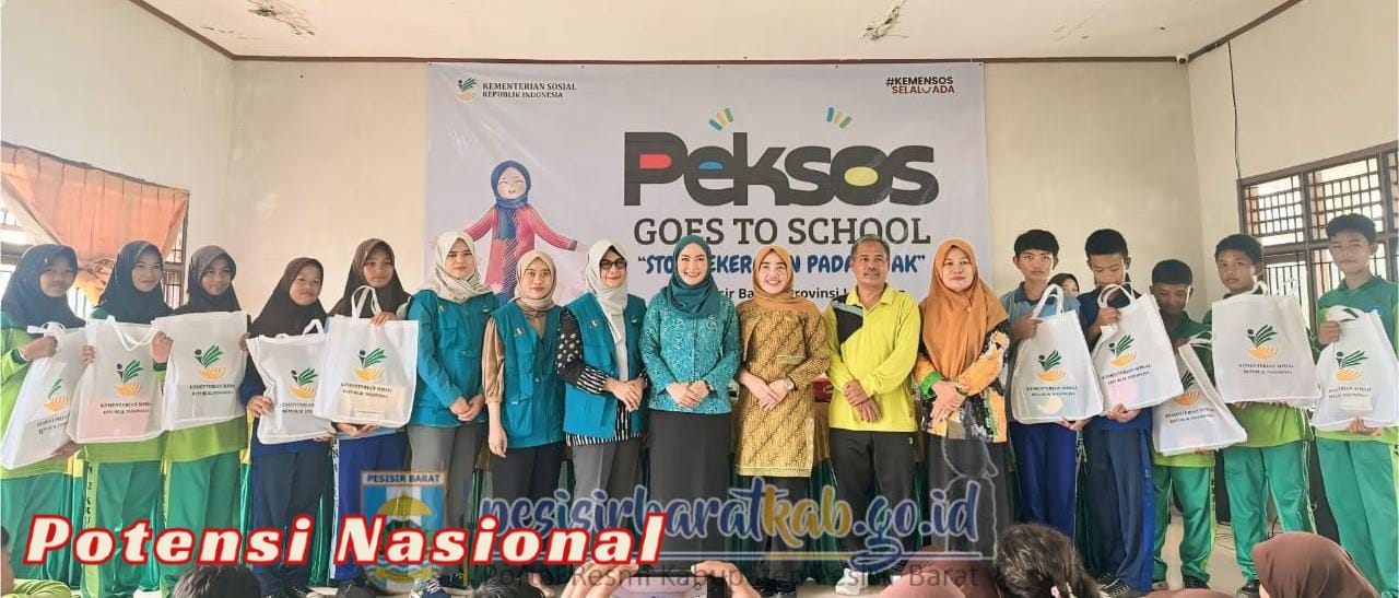 Ketua TP-PKK Pesisir Barat Dian Hardiyanti Dedi Hadiri Kampanye Sosial “Peksos Goes to School” Kemensos