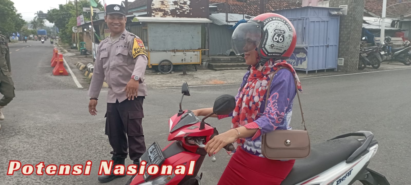 Polsek Pesisir Tengah Gelar PAM Rawan Pagi, Antisipasi Gangguan Kamseltibcarlantas