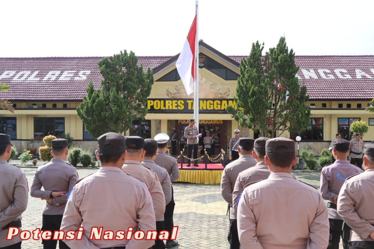 Polres Tanggamus Gelar Apel Pasukan Operasi Zebra Krakatau 2025