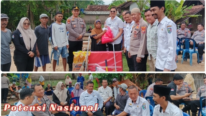 Camat dan Kapolsek Pringsewu Kota Kunjungi Rumah Warga Roboh di Pekon Marga Kaya