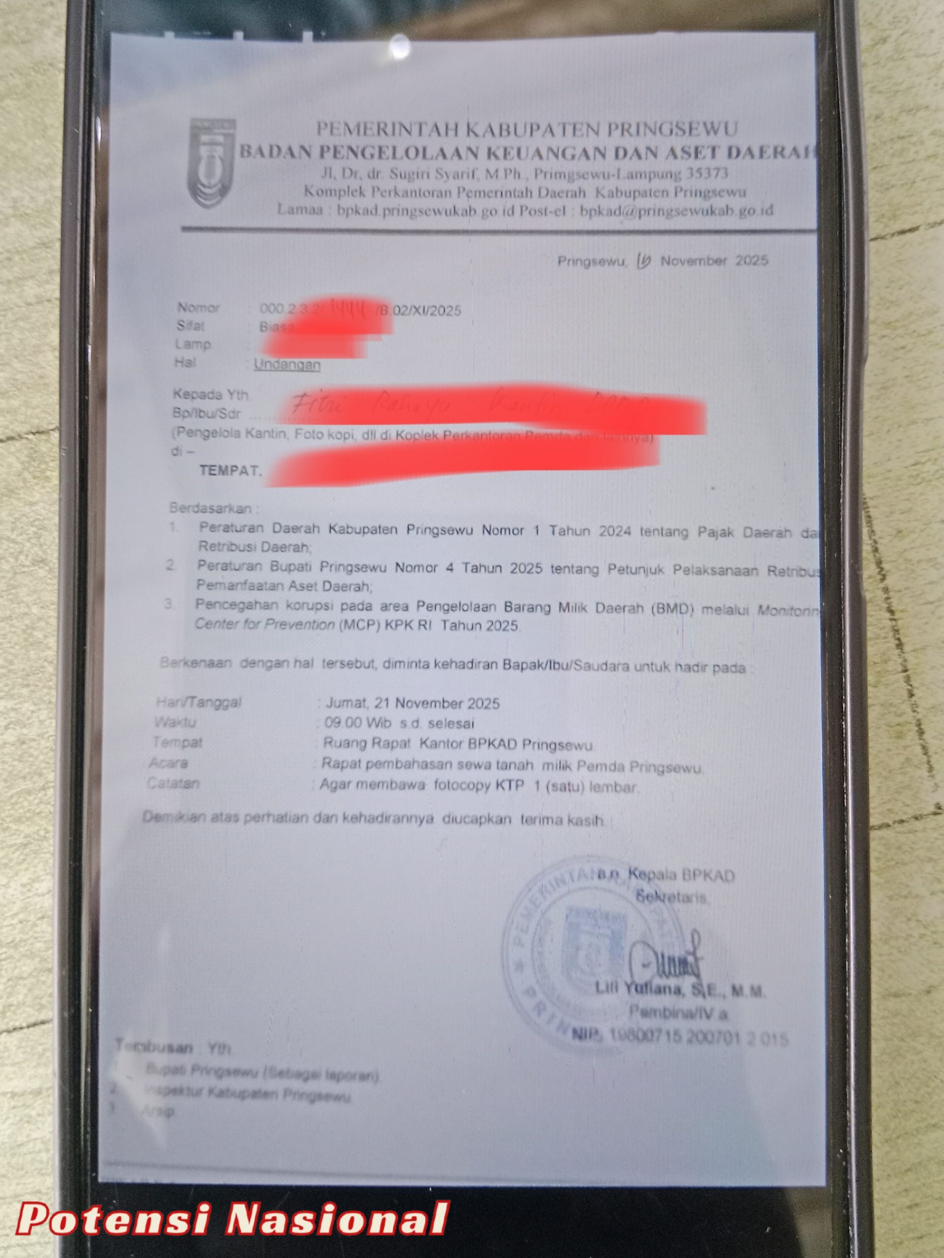 Diduga Kantin di Lingkungan OPD Pemkab Pringsewu Akan Dikenakan Pajak, Pelaku Usaha Keluhkan Besaran Tarif