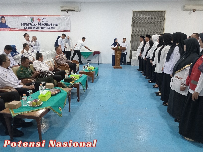 Pengurus PMI Kecamatan Se-Kabupaten Pringsewu Dikukuhkan