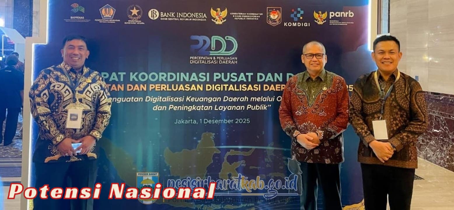 Sekda Pesibar Hadiri Rakorpusda 2025 di Jakarta, Fokus Percepatan Digitalisasi Daerah
