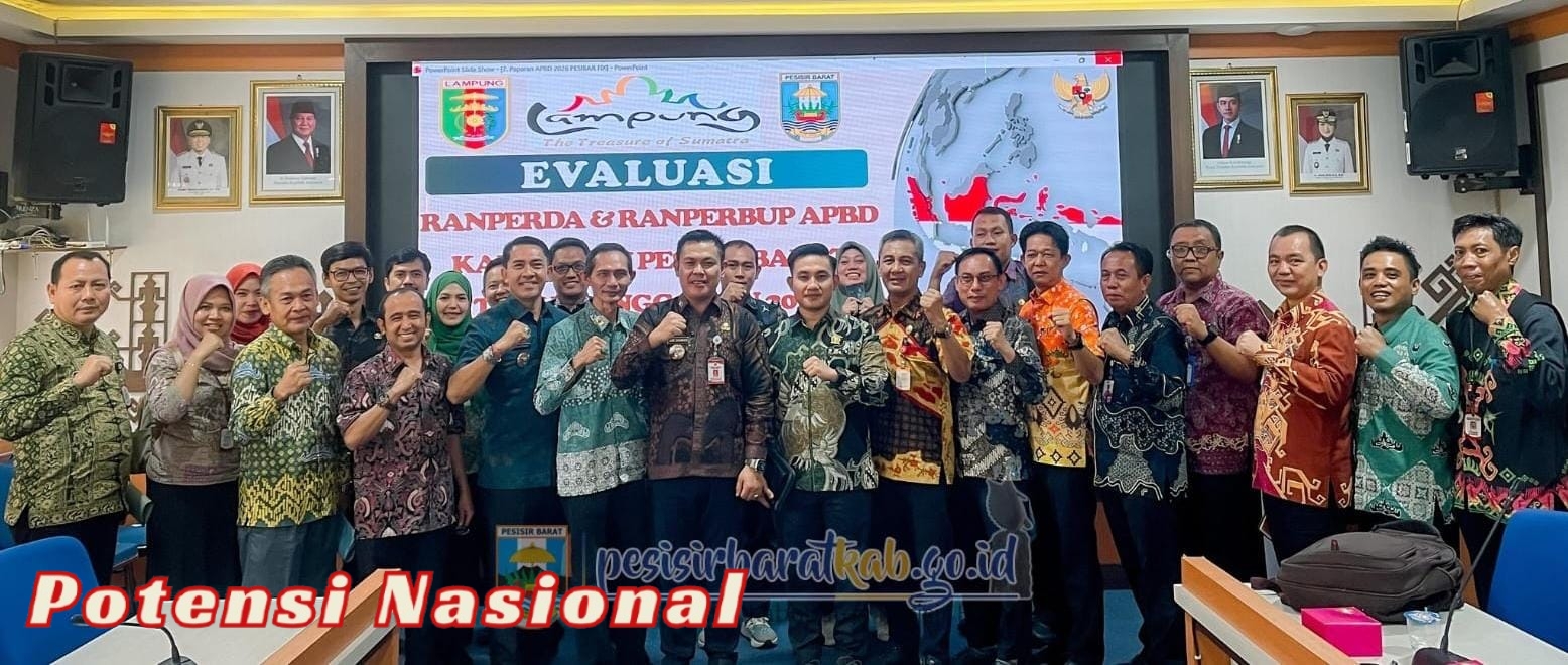 Pemkab Pesibar Ikuti Rapat Evaluasi Ranperda dan Ranperbup APBD 2026