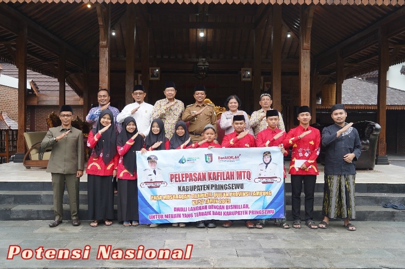 Bupati Pringsewu Lepas Kafilah Ikuti MTQ Provinsi Lampung