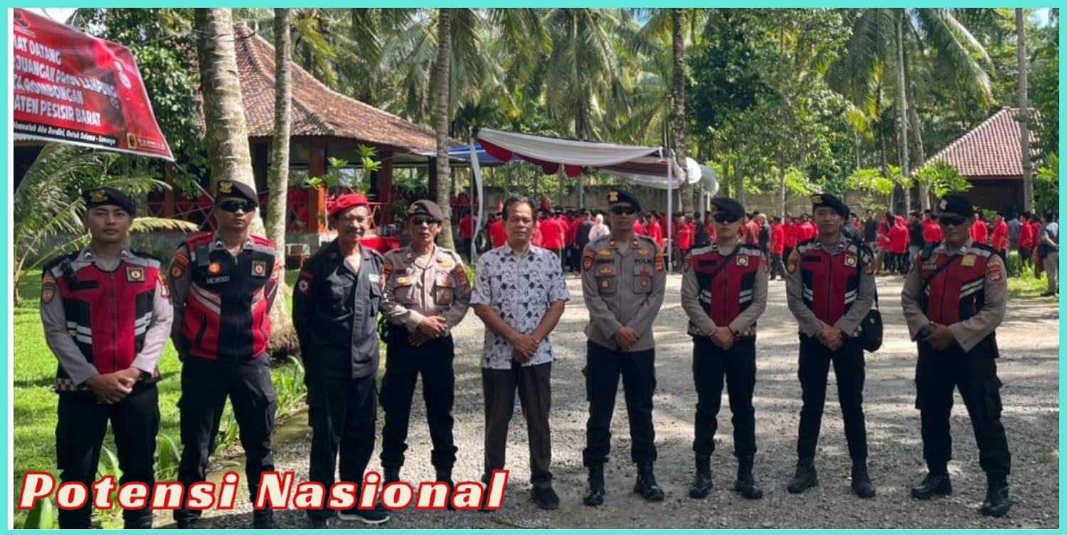 Polres Pesisir Barat Lakukan Pengamanan Musancab DPC PDI Perjuangan
