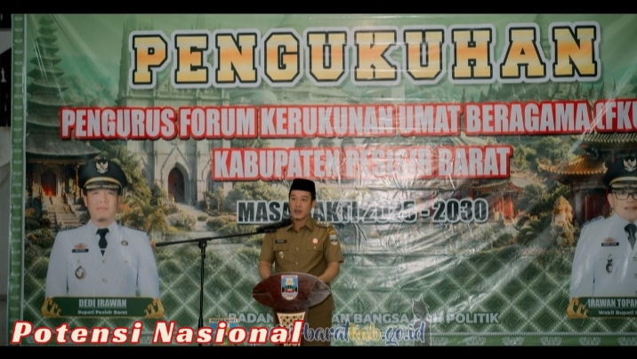 Bupati Dedi Irawan Kukuhkan Pengurus FKUB Pesisir Barat Masa Bhakti 2025–2030