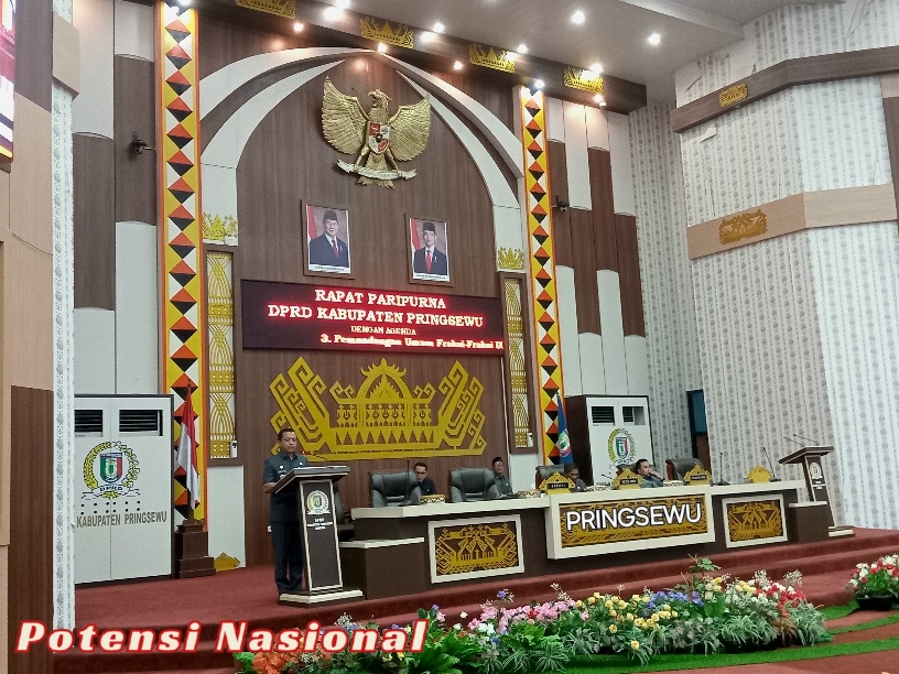 Bupati Pringsewu Sampaikan LKPJ Kepala Daerah 2025