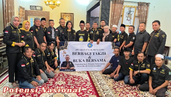 GRANAT Pringsewu Gelar Bagi Takjil dan Buka Bersama, Almira Nabila Fauzi Turut Hadir