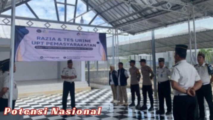 Razia Serentak HBP Ke-62, Lapas Way Kanan Gandeng Polisi dan BNN Perkuat Komitmen Zero Halinar