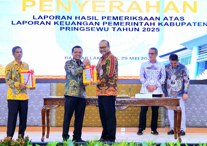 Pemkab Pringsewu Kembali Raih Opini WTP Dari BPK-RI