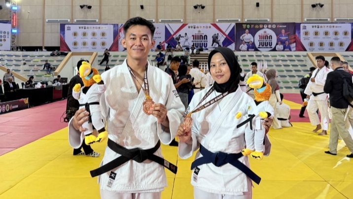 Bripda Ilhamsyah dan Bripda Winda Persembahkan Medali untuk Tanggamus di Kapolri Cup 2026