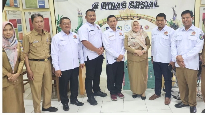 Perkuat Sinergi Program Sosial, Karang Taruna Pringsewu Audiensi dengan Dinas Sosial