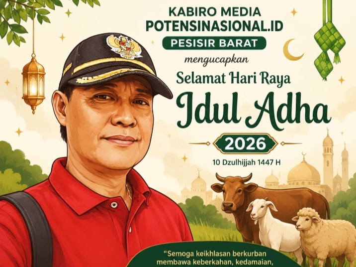 Kabiro Potensinasional pesibar Mengucapkan Selamat Menunaikan Hari Raya Idul Adha 1447 Hijriah Tahun 2026.
