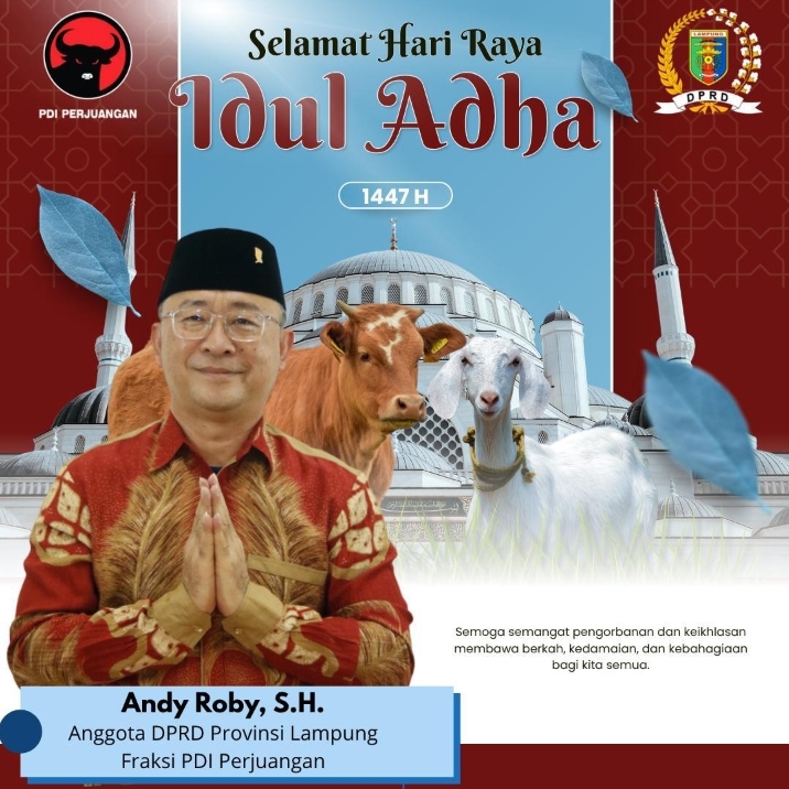 Andy Roby Ajak Masyarakat Teladani Amanah Nabi Ibrahim dan Nabi Muhammad SAW di Hari Raya Idul Adha 1447 H