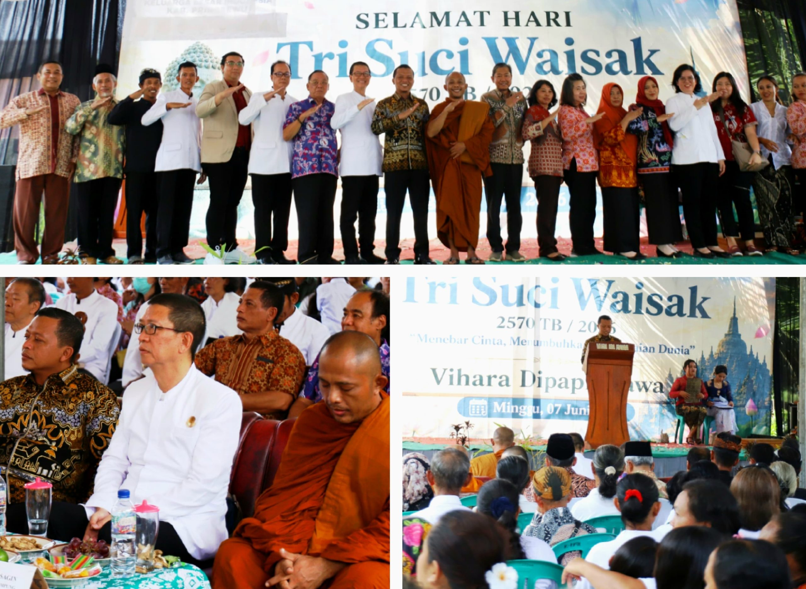 Bupati Pringsewu Hadiri Sannipatta Waisak 2570