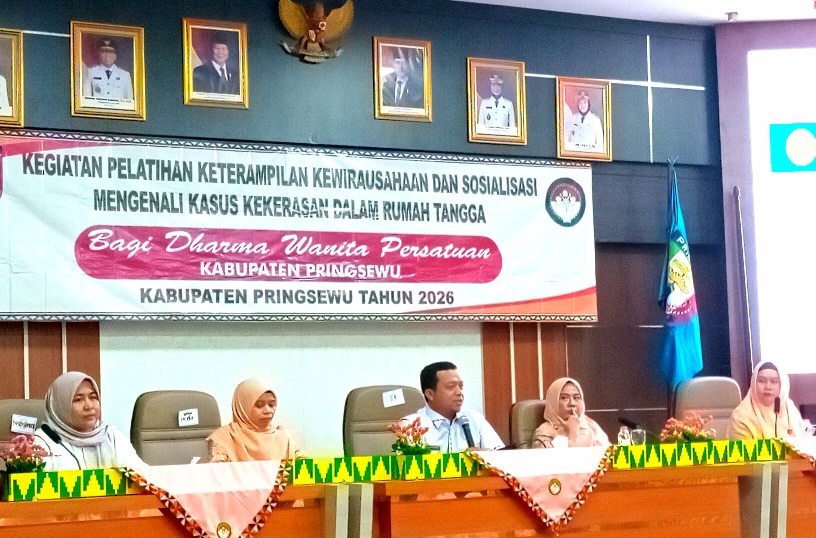 DWP Pringsewu Gelar Rakor, Pelatihan Kewirausahaan & Sosialisasi Mengenali KDRT