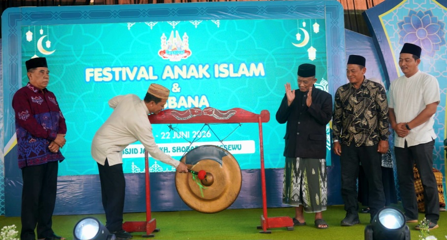 Bupati Pringsewu Buka Festival Anak Islam & Festival Rebana