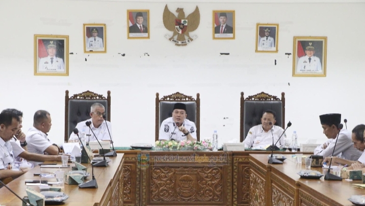 Bupati Dedi Irawan Tegaskan Dalam Pembahasan Rapat Tindak Lanjut Hasil Pemeriksaan BPK RI Perwakilan Provinsi Lampung