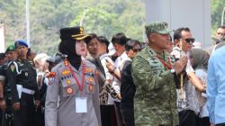 Kapolres Pesibar Pimpin Pengamanan VVIP Saat Kunjungan Presiden RI Di Kabupaten pesisir Barat. 