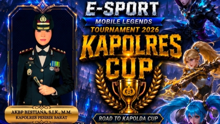 Kapolres Pesibar Gelar Turnamen E-Sport Mobile Legends Kapolres Cup 2026 Dalam Rangka Hut Bhayangkara Ke-80.