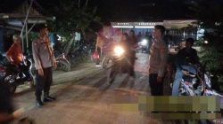 Ciptakan Kamtibmas Kondusif, Polsek Rebang Tangkas Gelar Patroli di Pasar Malam
