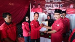 Peringati Peristiwa 27 Juli, DPC PDI Perjuangan Pringsewu Gelar Bakti Sosial dan Serahkan SK Pengurus PAC