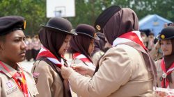 Wabup Pringsewu Buka Perkemahan PTA & Ujian SKU Pramuka Penegak Calon Bantara