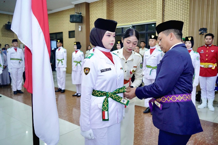 Bupati Pringsewu Kukuhkan Paskibraka Tahun 2026