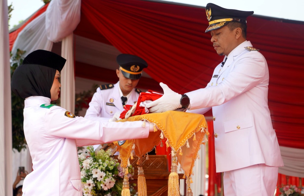 Pemkab Pringsewu Gelar Upacara Peringatan HUT Ke-81 Kemerdekaan RI
