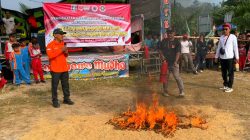 Tindaklanjuti Surat Edaran Bupati Pringsewu, Destana Kresnomulyo Barat Gelar Pelatihan Penanganan Karhutla