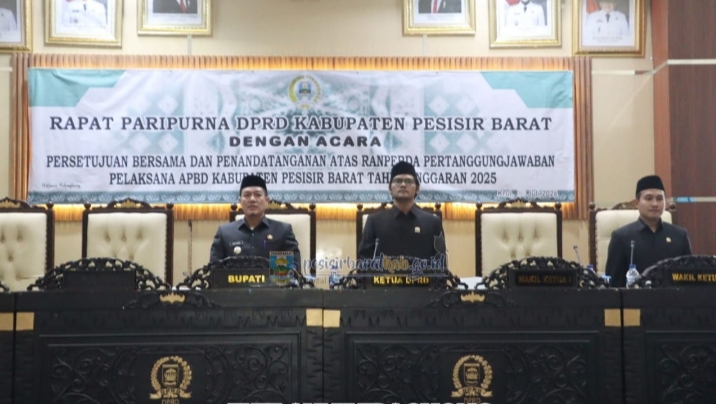Ranperda Pertanggungjawaban APBD 2025 Di Setujui Bupati Pesibar Ungkap Langkah Penting Selanjutnya